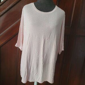 Nine West Essential Womens Loose Fit Tops - Polka Dot  - Rayon/Spandex - Size xL